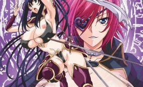 Хентай Zoku Oujo & Onna Kishi W Dogehin Roshutsu: Chijoku no Misemono Dorei